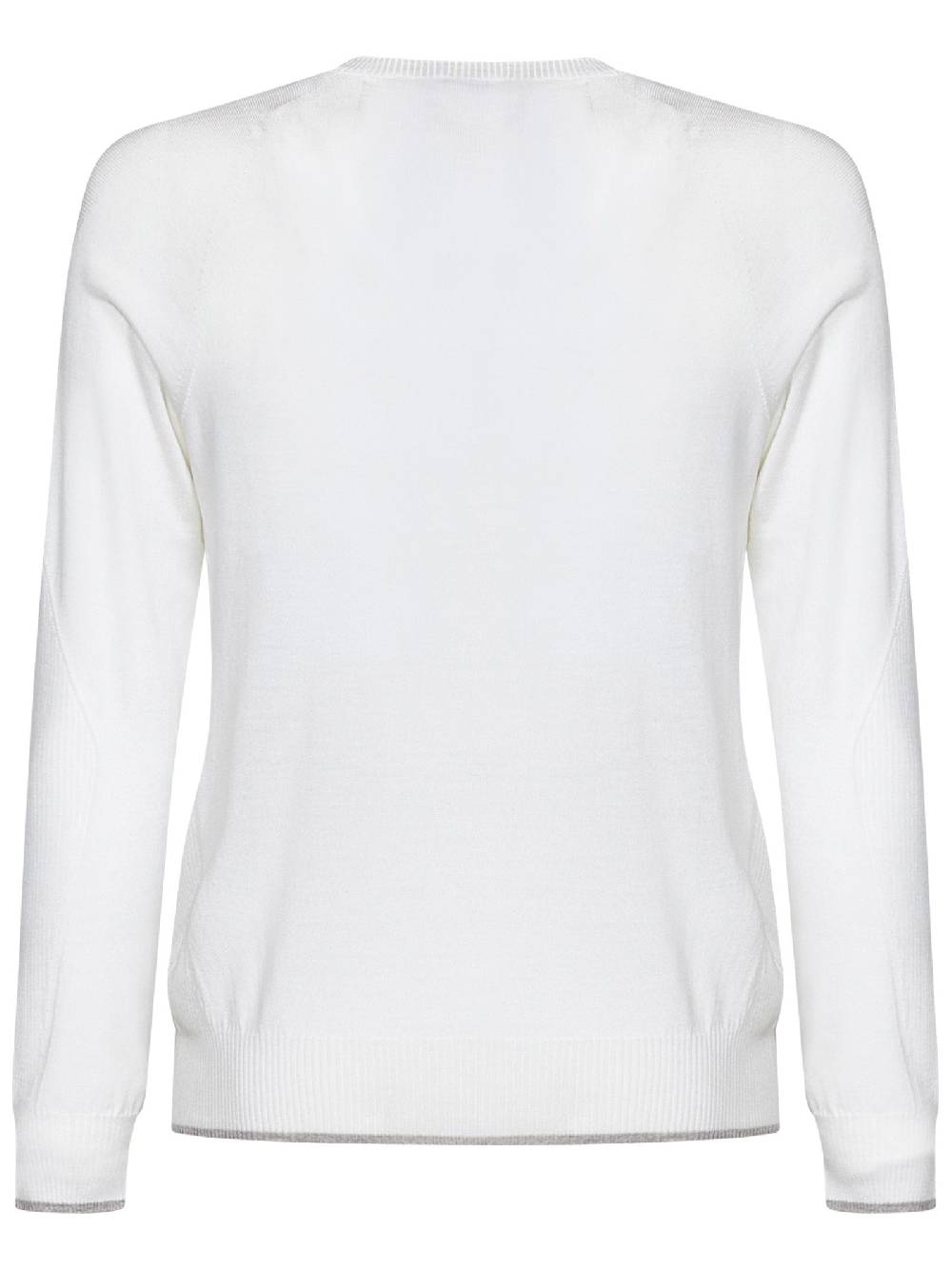 SEASE  Maglione Uomo SEASE Collo Rotondo Lana Vergine Bianco Enormi sconti