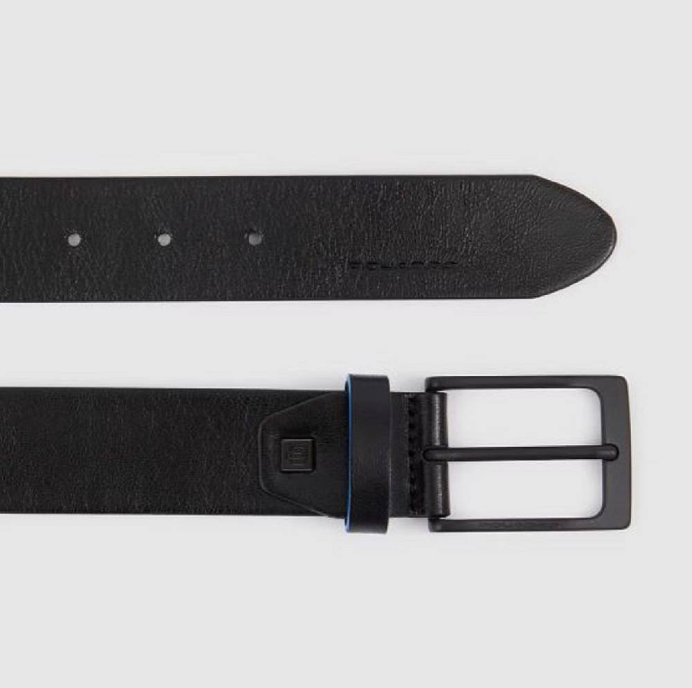 PIQUADRO  Cintura in Pelle Nera Piquadro Uomo - Eleganza Artigianale Italiana 50% di sconto con spedizione gratuita
