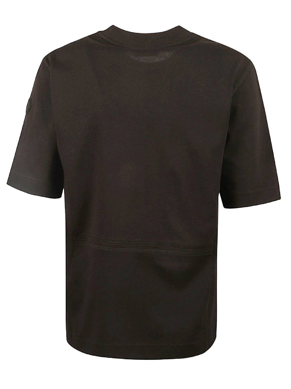 MONCLER  T-Shirt Logo Cotone Nero Moncler Donna Trasporto libero internazionale