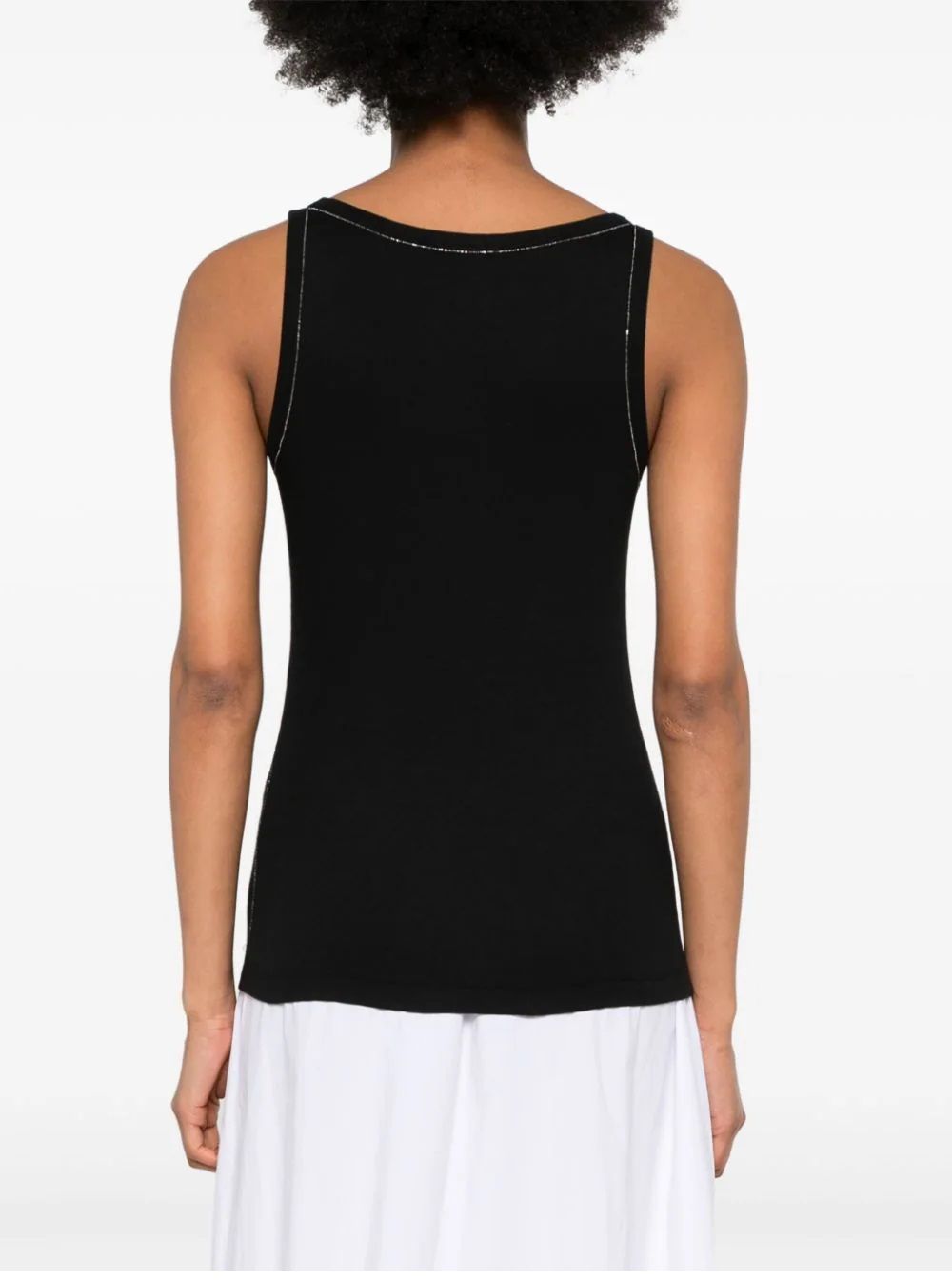 FABIANA FILIPPI  Maglia Nera Fabiana Filippi - Camicetta in Cotone Elasticizzato da Donna Qualità