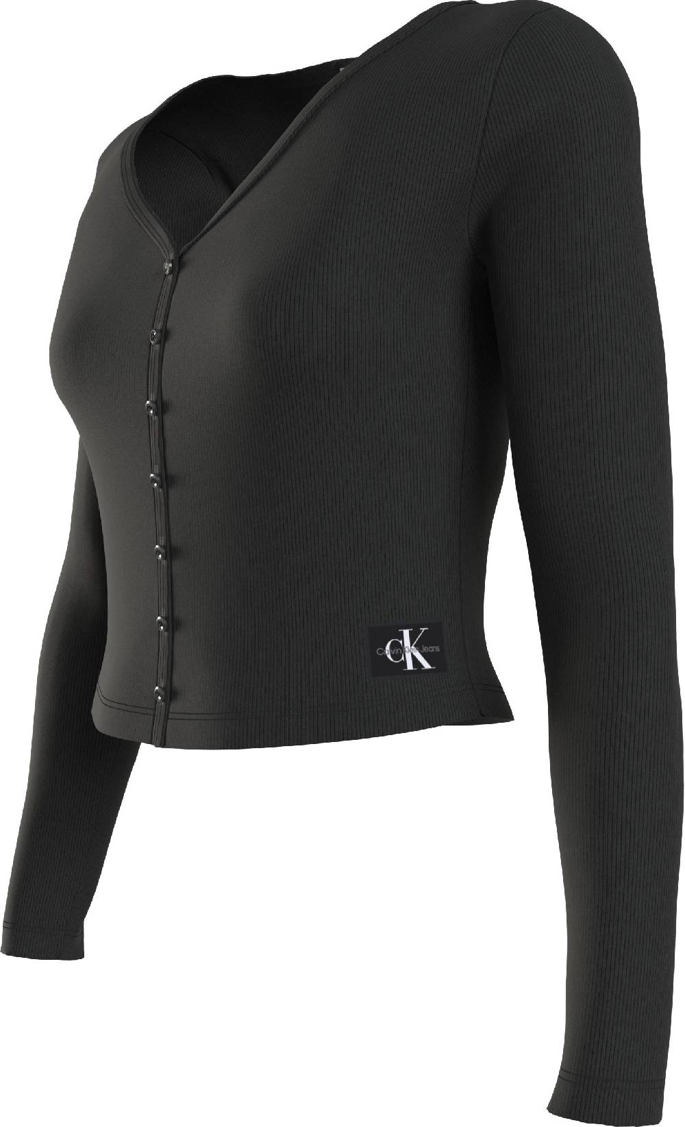 CALVIN KLEIN  Maglietta a Maniche Lunghe Nera Calvin Klein da Donna Offerte