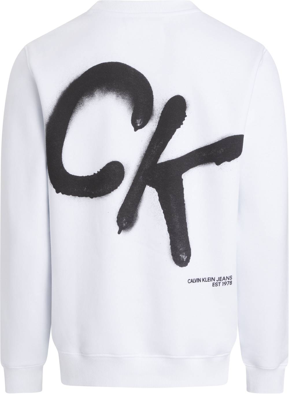 CALVIN KLEIN  Felpa con Cappuccio Bianca in Cotone Misto Calvin Klein Uomo Negozio