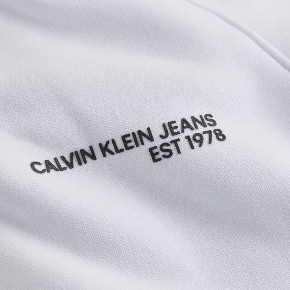 CALVIN KLEIN  Felpa con Cappuccio Bianca in Cotone Misto Calvin Klein Uomo Negozio