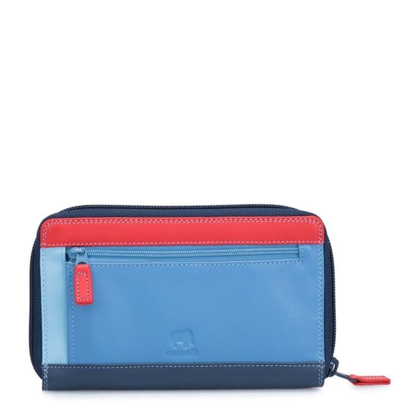 MYWALIT  Portafoglio Donna in Pelle Nappa Blu Mywalit Vendite stagionali