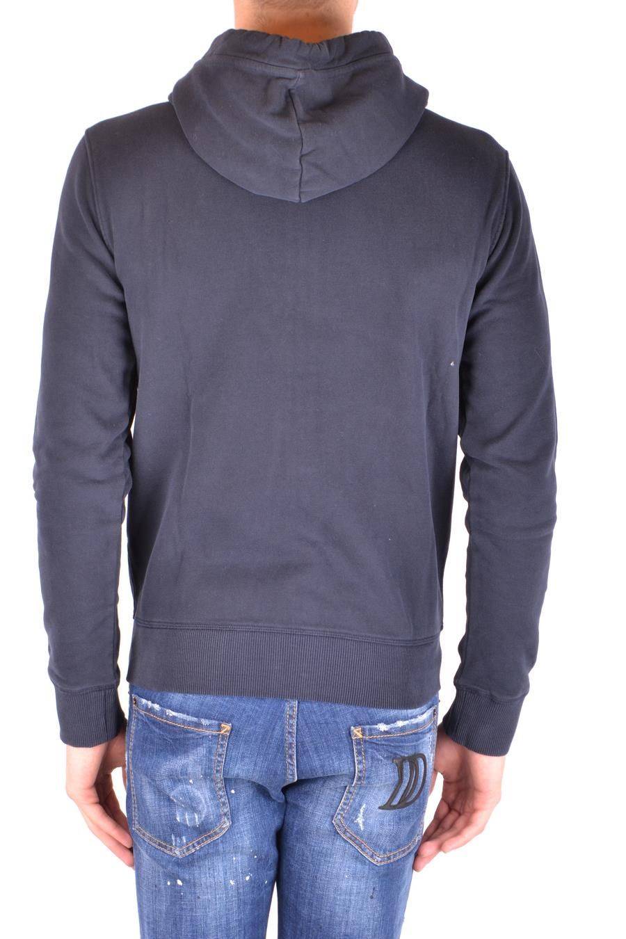 WOOLRICH  Felpa Blu in Cotone Woolrich da Uomo Offerta Anniversario