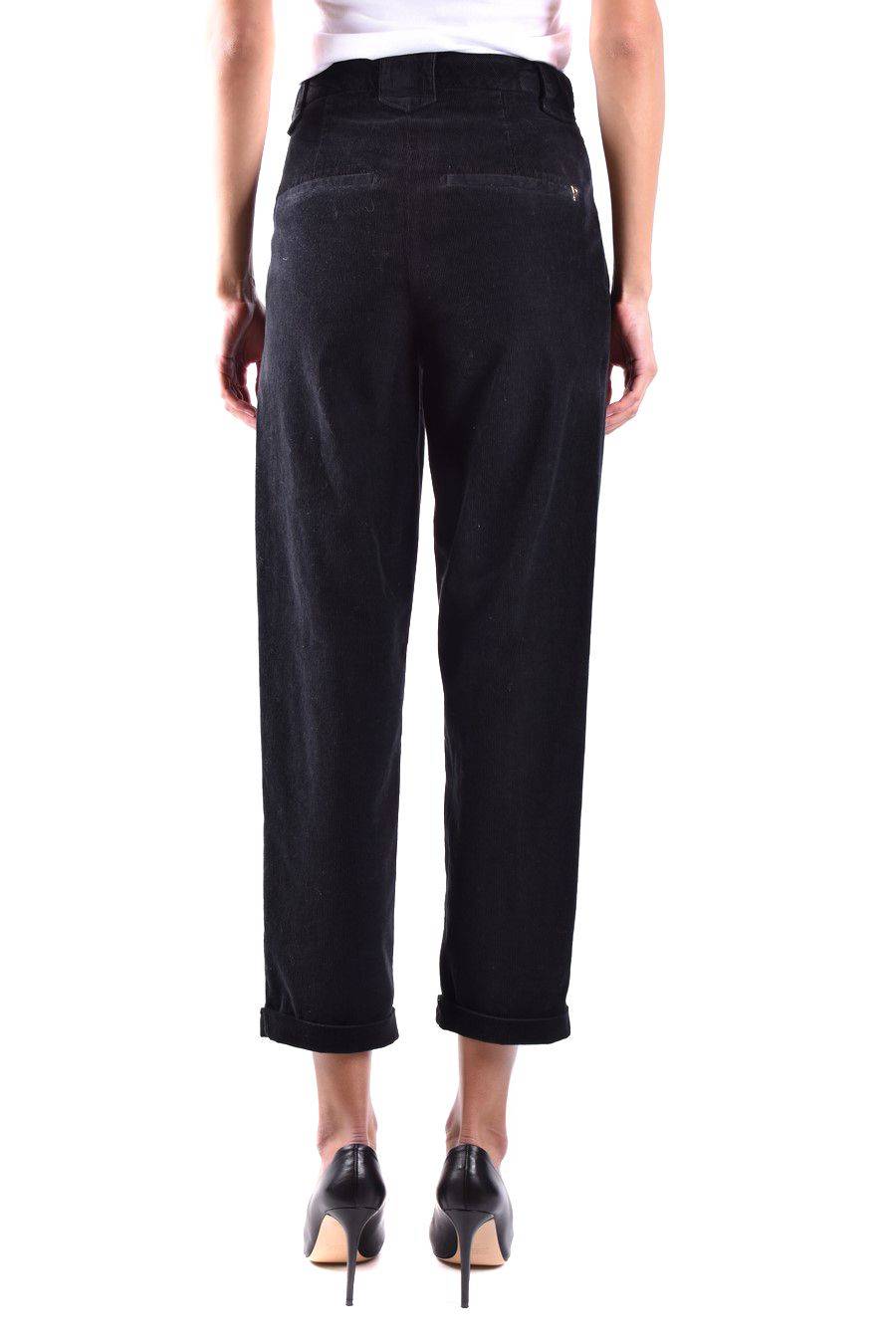 DONDUP  Pantaloni Neri in Cotone Stretch DONDUP da Donna Latest fashion