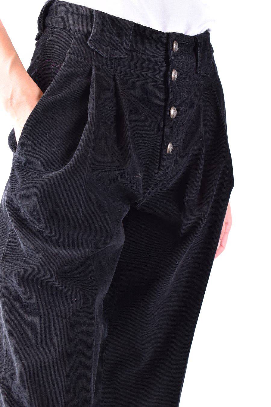 DONDUP  Pantaloni Neri in Cotone Stretch DONDUP da Donna Latest fashion