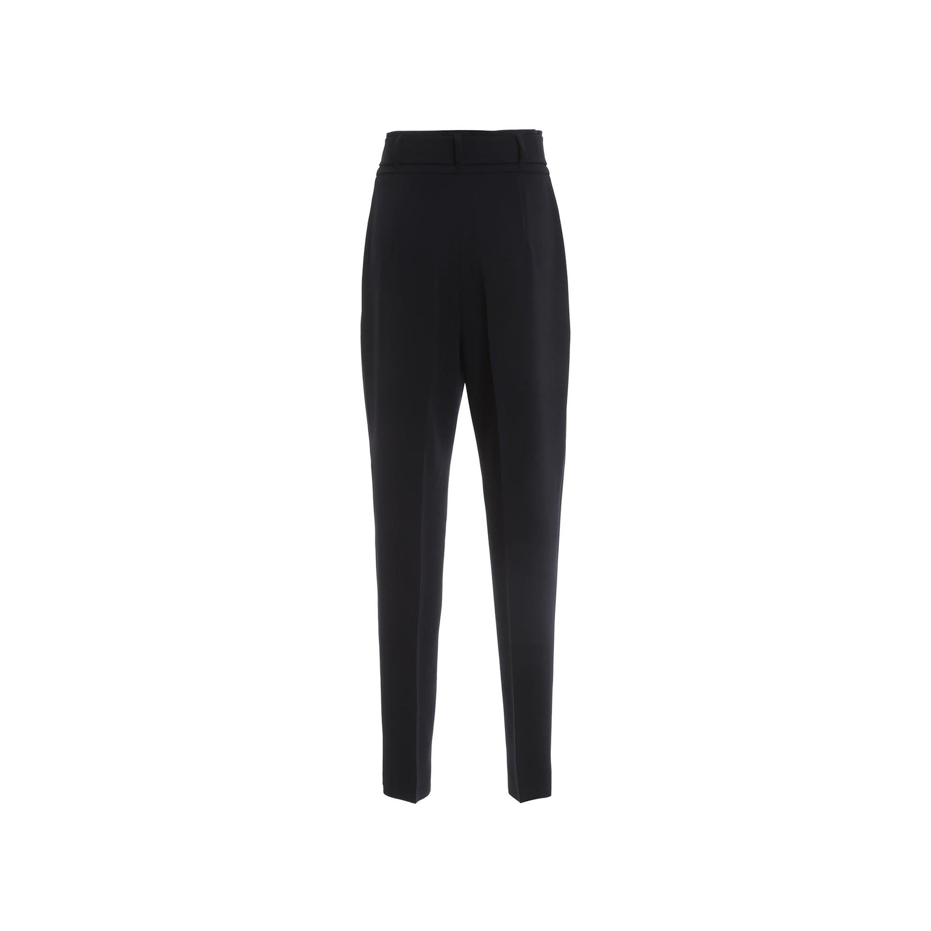 MAX MARA STUDIO  Pantaloni Eleganti Neri a Vita Alta Max Mara Studio per Donna Offerte giornaliere