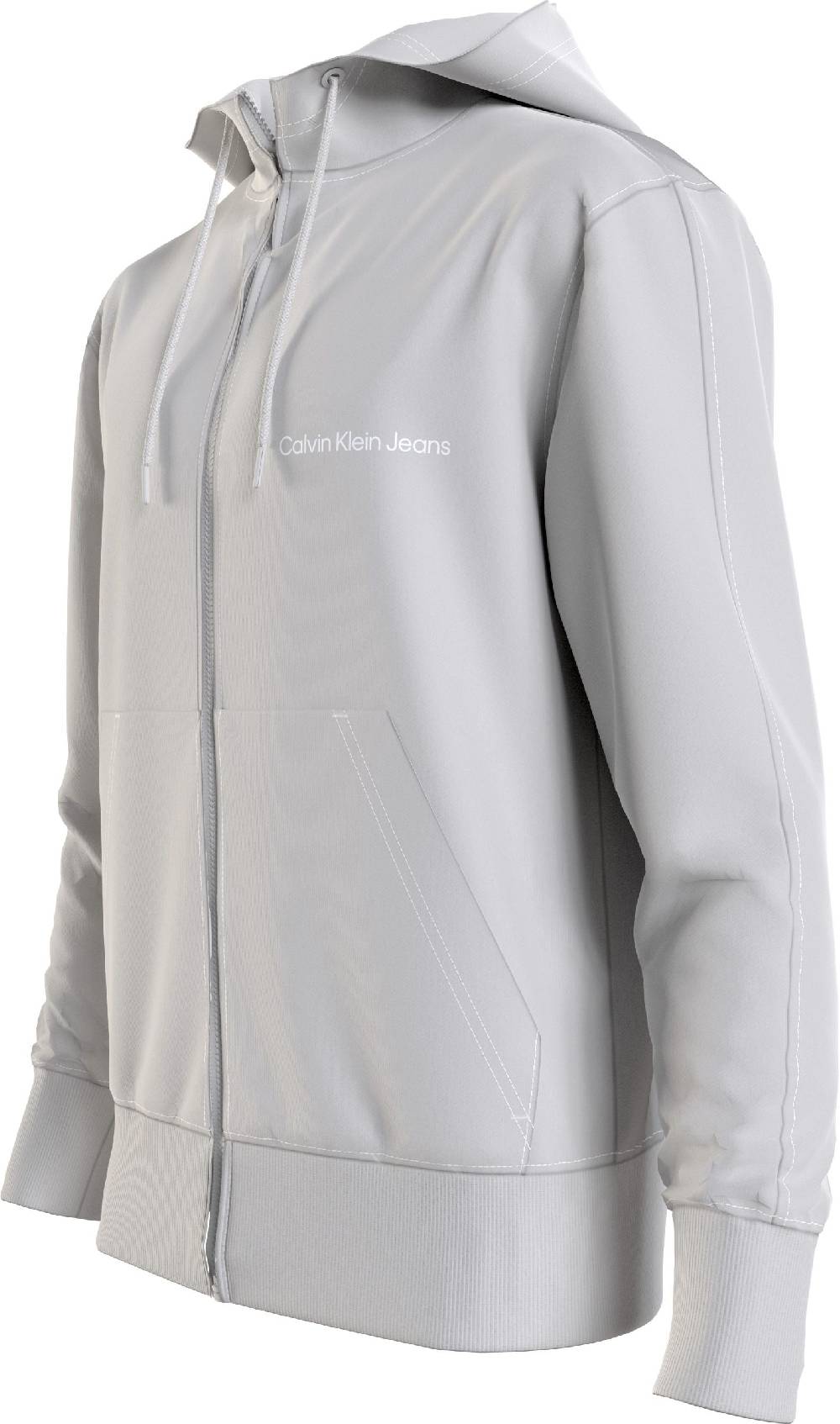 CALVIN KLEIN  Felpa con Cappuccio Grigia Calvin Klein in Cotone Uomo Ritorno libero