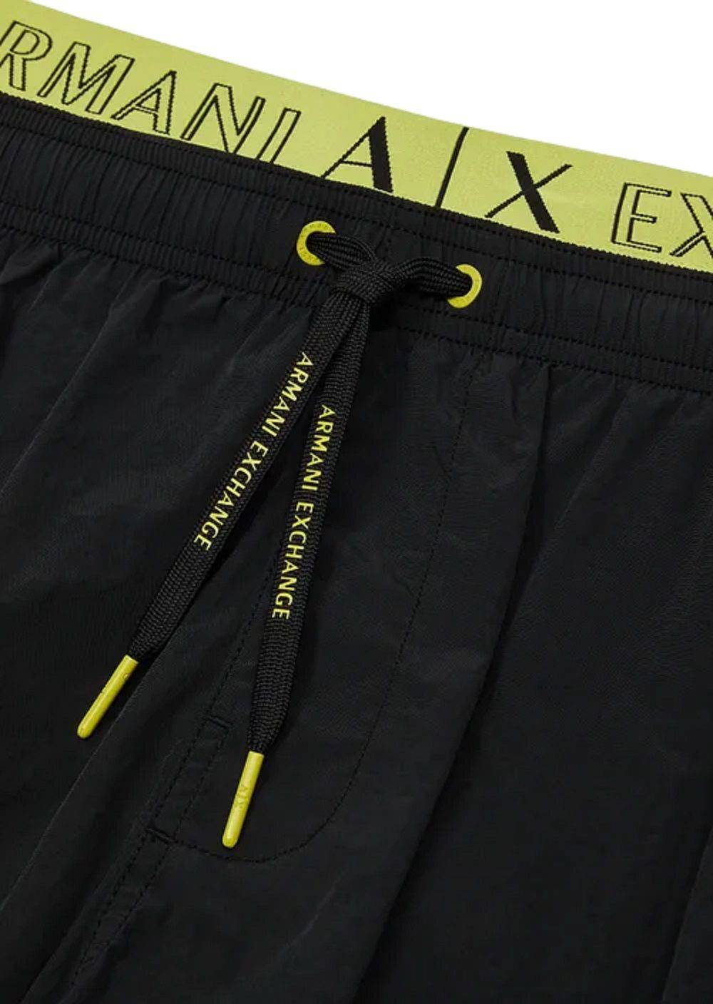 ARMANI EXCHANGE  Costume da Bagno Nero Uomo Armani Exchange - 100% Poliammide Rilascio limitato
