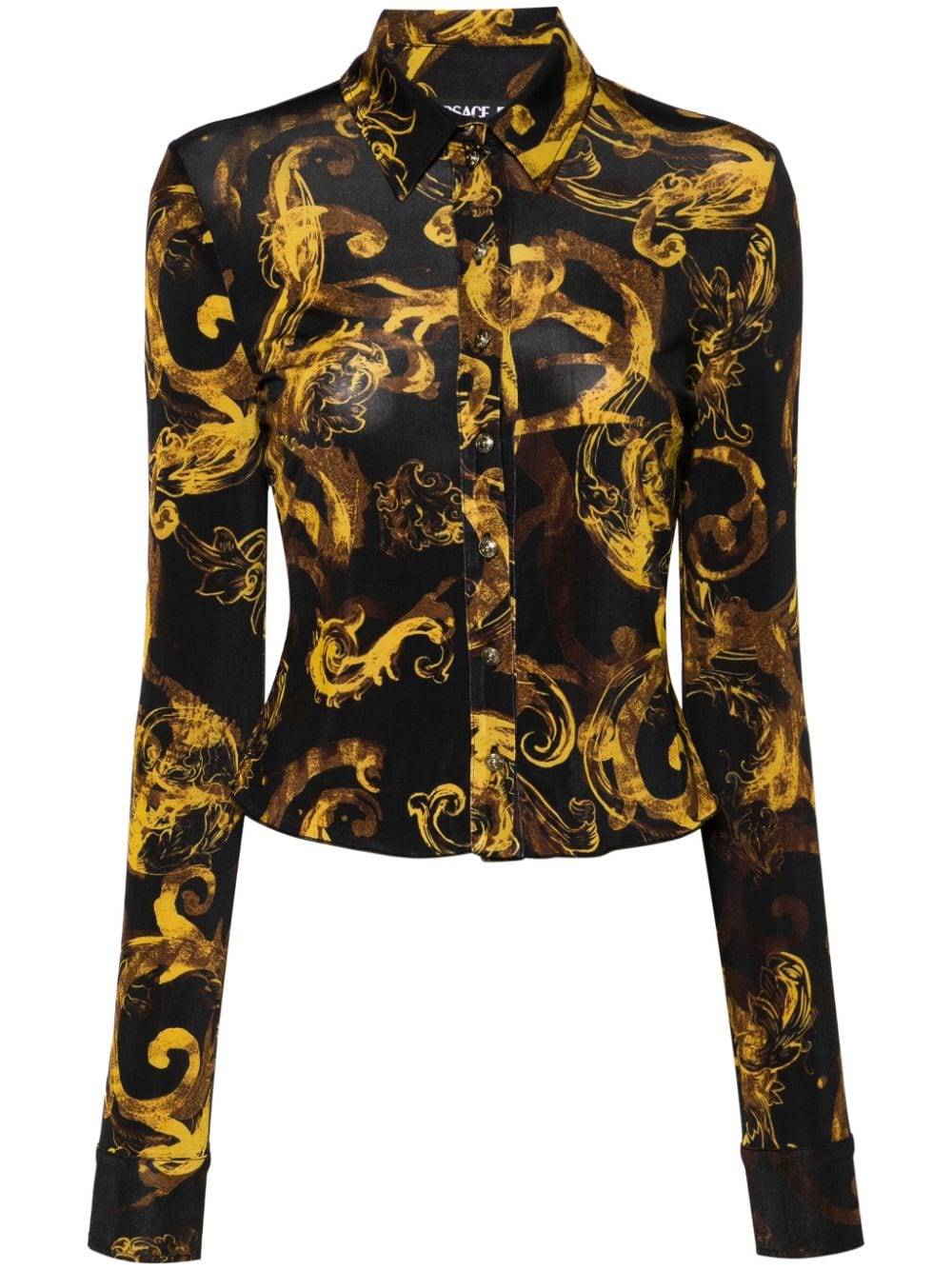 VERSACE JEANS COUTURE  Camicia Nera Versace Jeans Couture da Donna Ultimo giorno