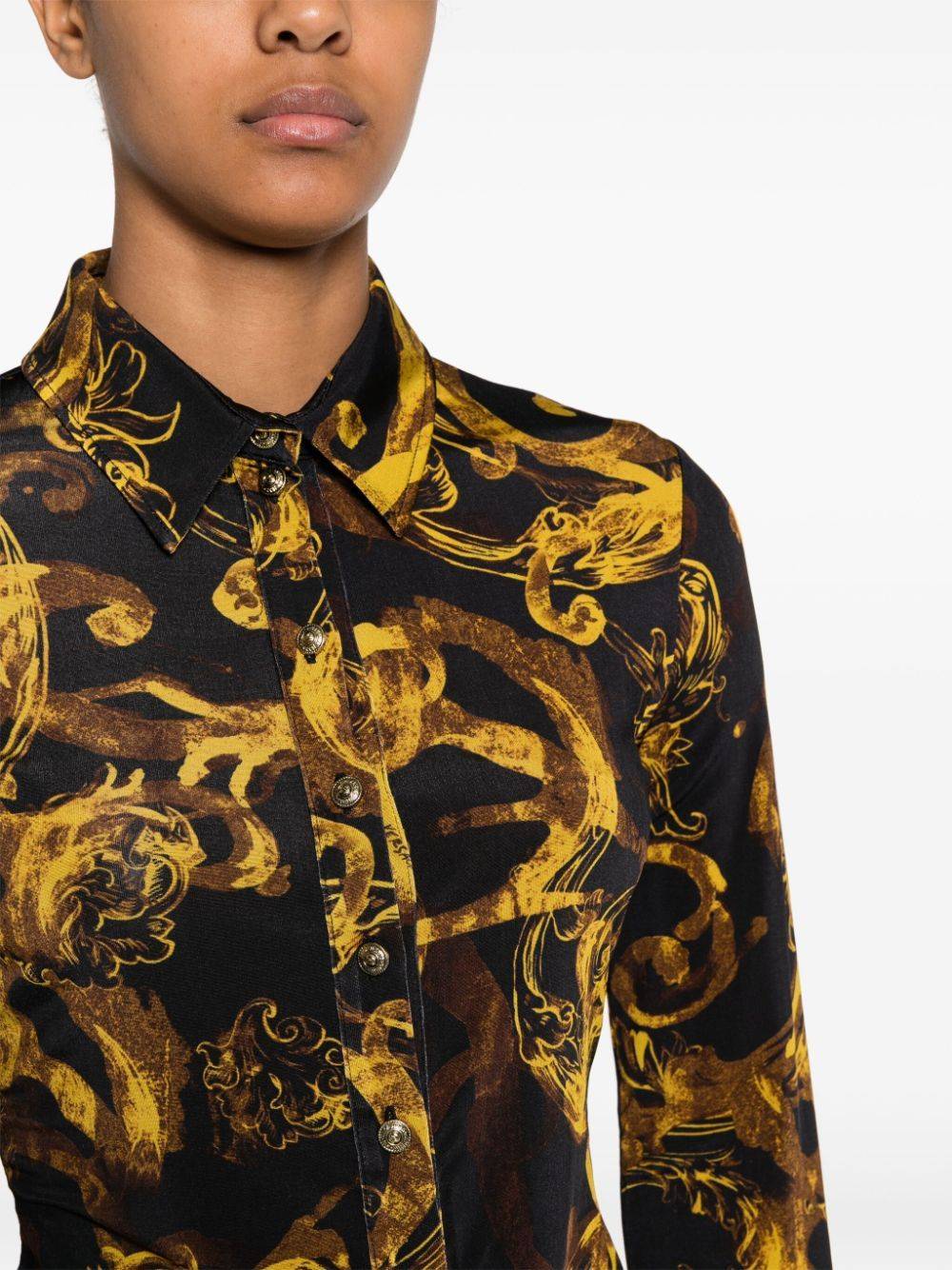 VERSACE JEANS COUTURE  Camicia Nera Versace Jeans Couture da Donna Ultimo giorno