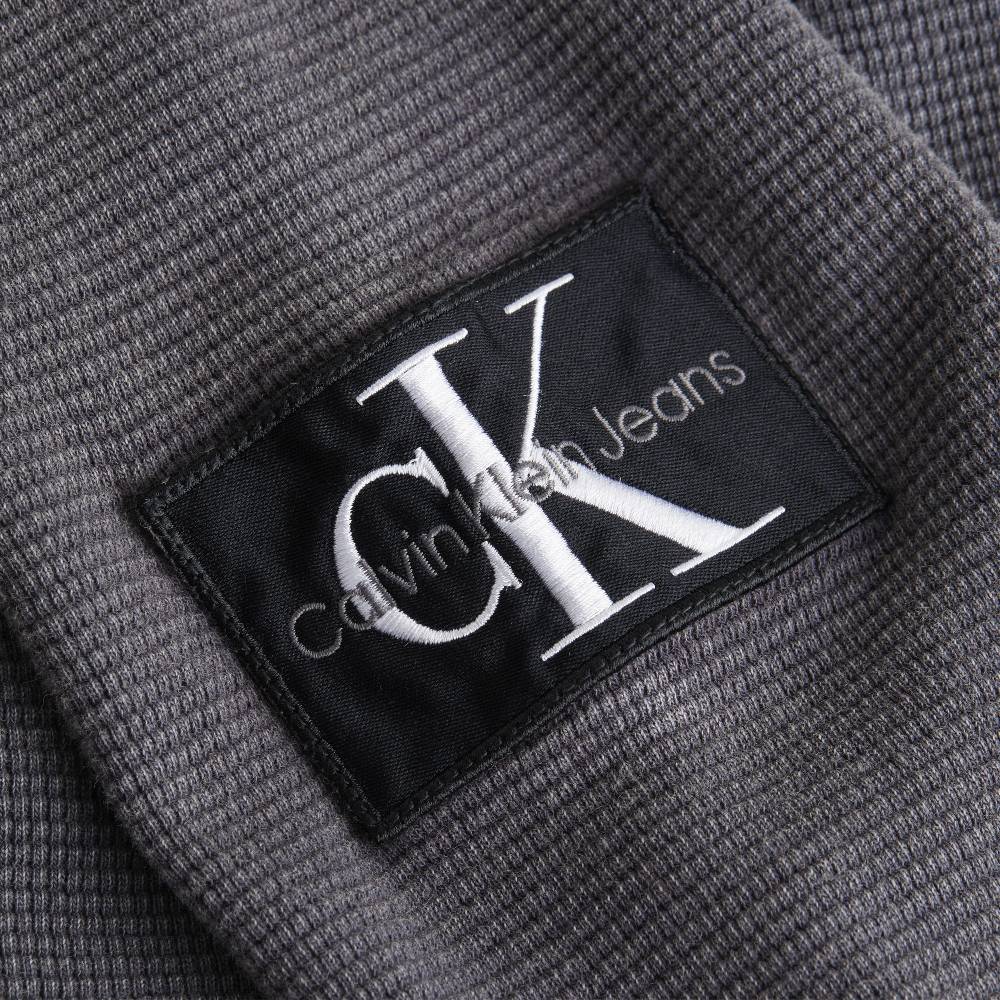 CALVIN KLEIN  Felpa Grigia Uomo Calvin Klein in Cotone Only for today