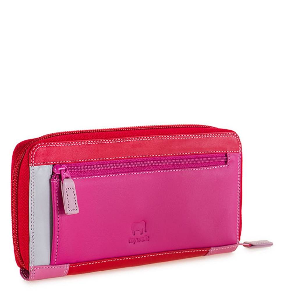 MYWALIT  Portafoglio Elegante Mywalit in Pelle Rosa - Ampio e Chic Sostegno trimestrale