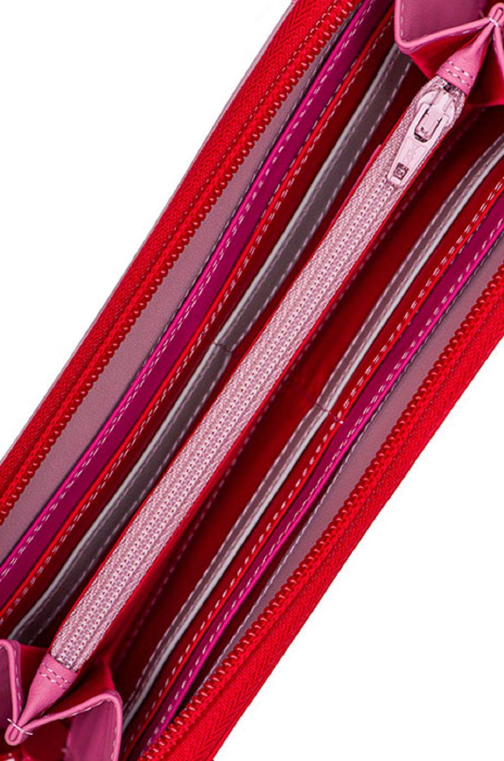 MYWALIT  Portafoglio Elegante Mywalit in Pelle Rosa - Ampio e Chic Sostegno trimestrale