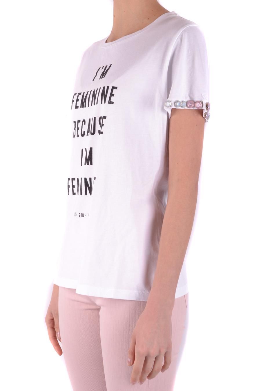 PINKO  T-Shirt PINKO Bianca in Cotone 100% per Donna 2025