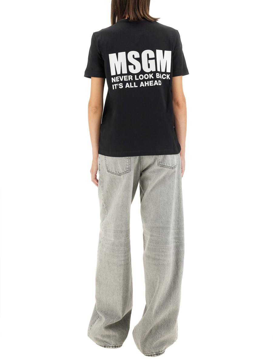 MSGM T-SHIRT CON LOGO Nuovo