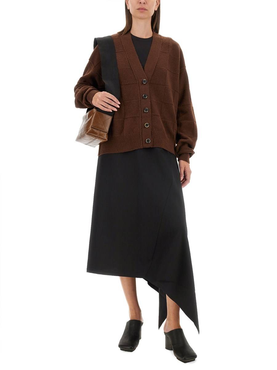 UMA WANG CARDIGAN CON SCOLLO A V Spedizione Gratuita