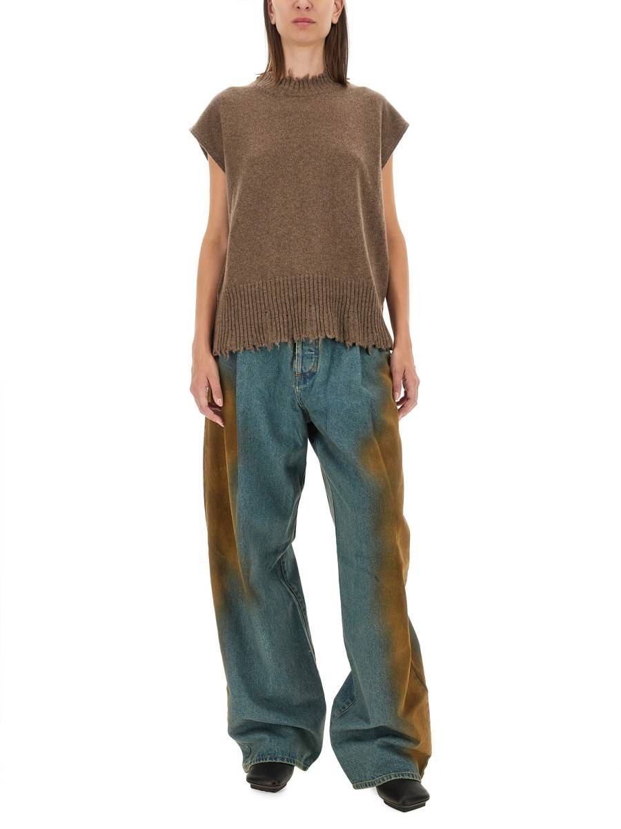 UMA WANG TOP SLV IN CASHMERE Negozi Online