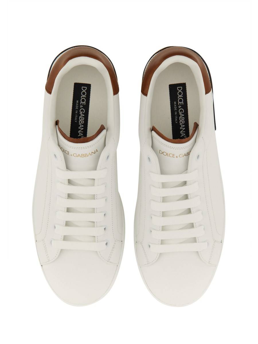 DOLCE & GABBANA SNEAKER PORTOFINO IN PELLE Saldi