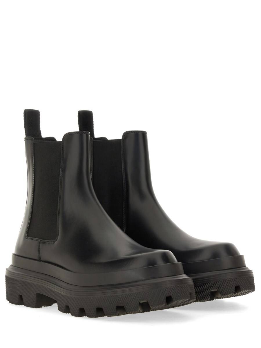 DOLCE & GABBANA STIVALE IN PELLE SPAZZOLATA Offerte