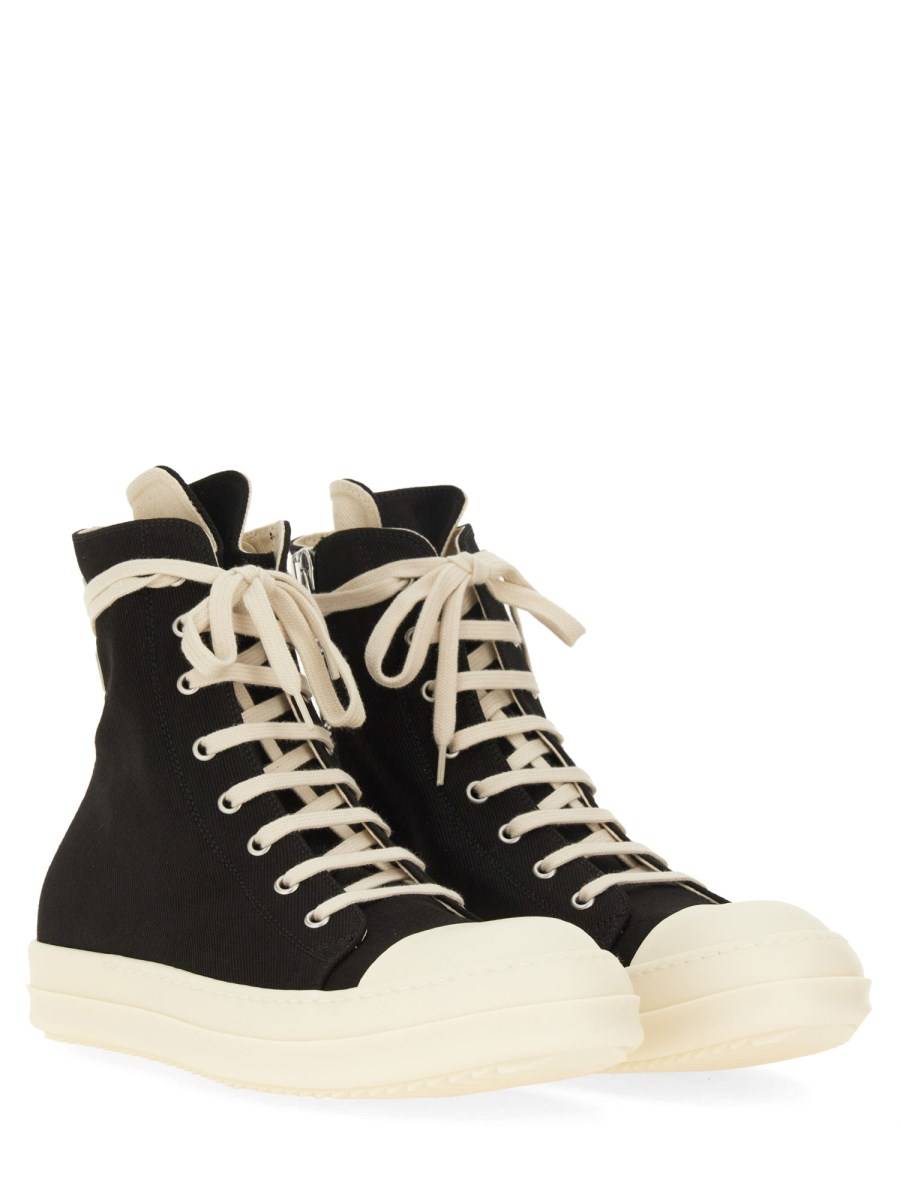 RICK OWENS DRKSHDW SNEAKER ALTA IN DENIM DI COTONE Moda