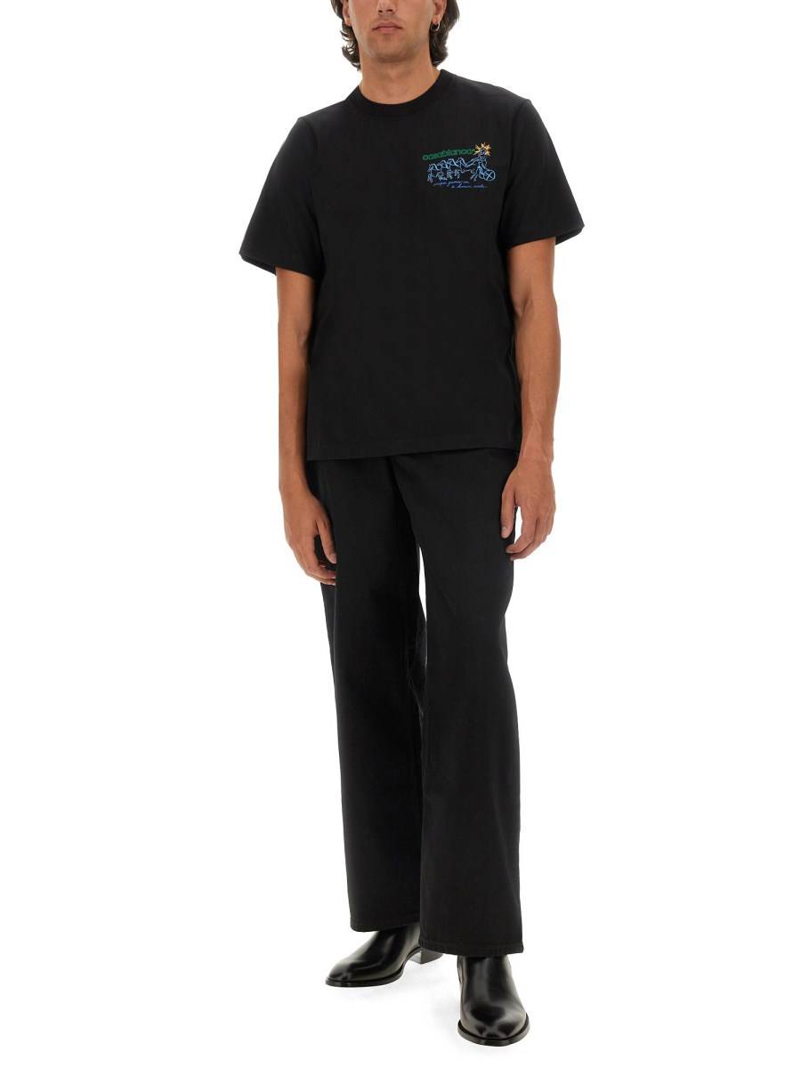 CASABLANCA T-SHIRT CON STAMPA Offerte
