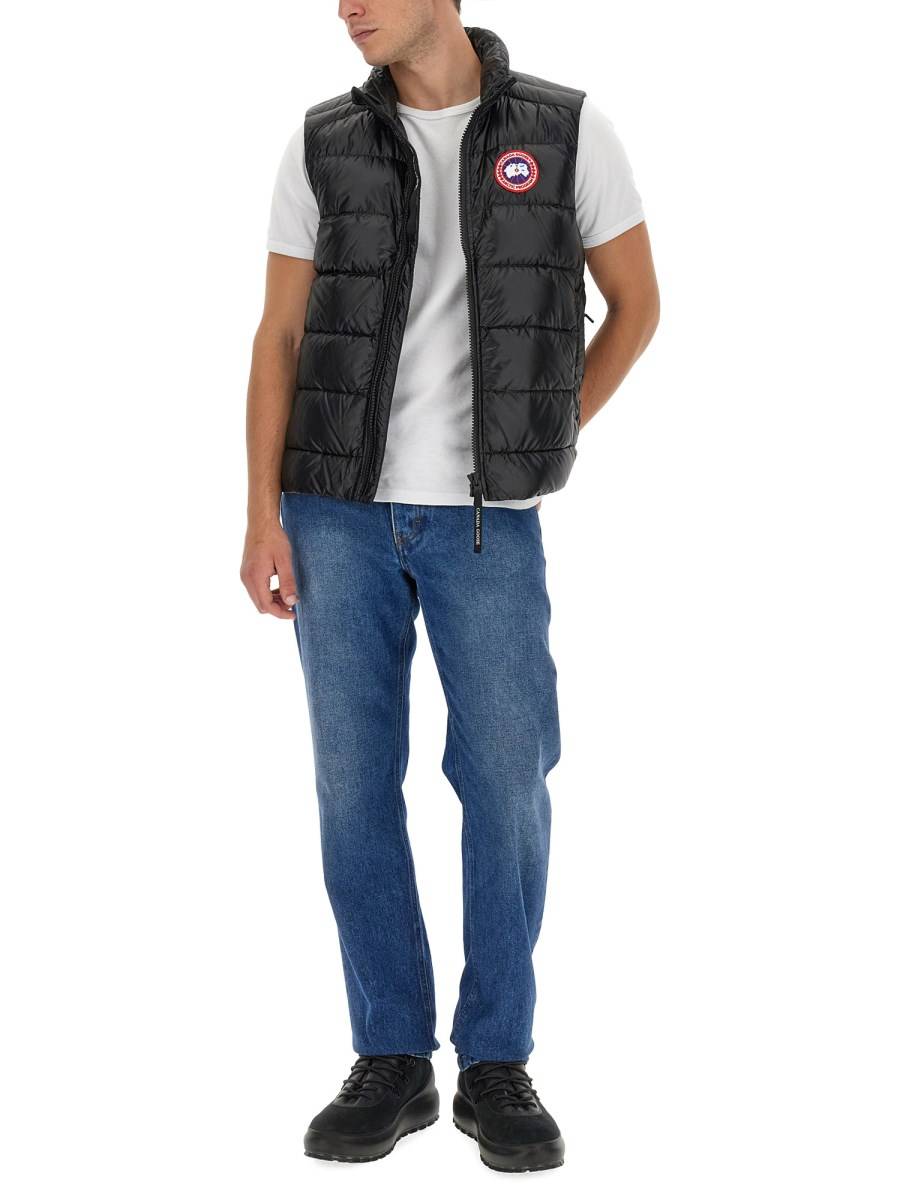 CANADA GOOSE PIUMINO GILET IN NYLON CON PATCH LOGO Vendite Flash