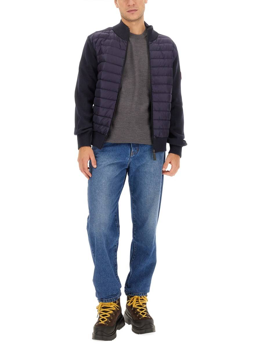 CANADA GOOSE GIACCA HYBRIDGE CON INSERTI IN MAGLIA In Saldo