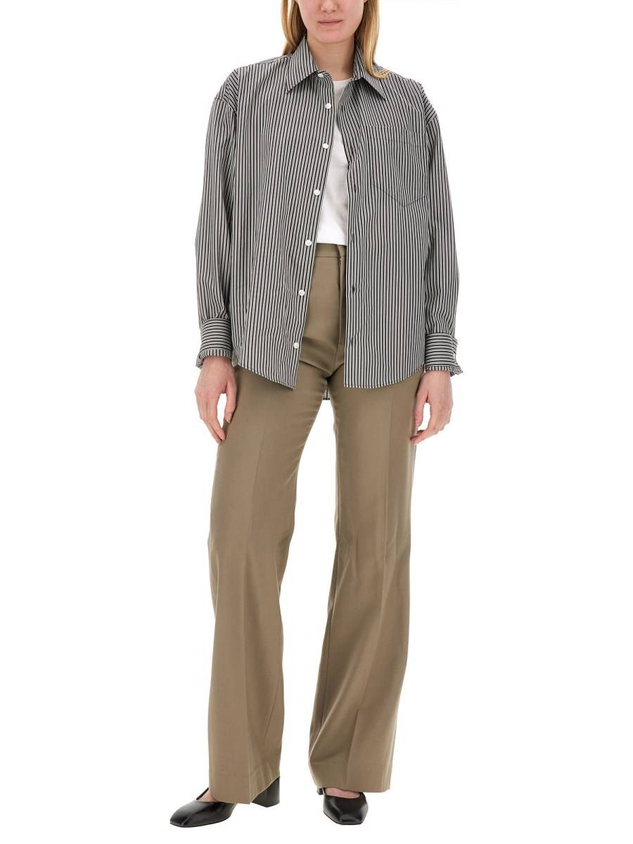 AMI PARIS CAMICIA IN POPELINE DI COTONE CON LOGO Negozio