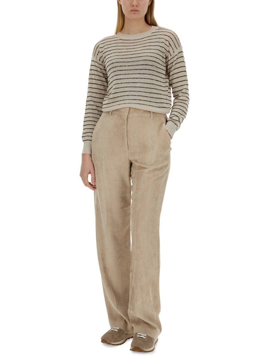 BRUNELLO CUCINELLI MAGLIA A RIGHE In Saldo