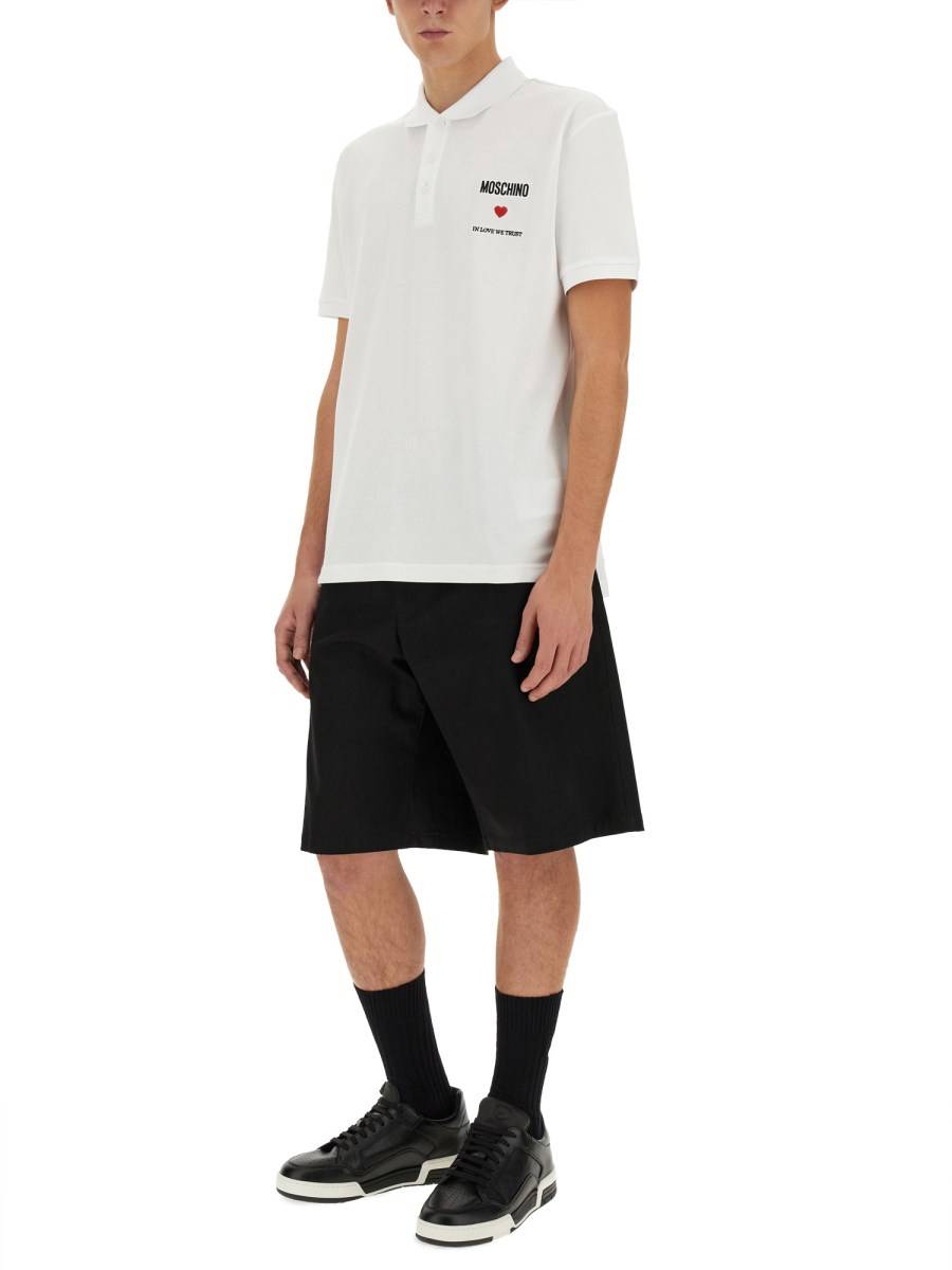 MOSCHINO POLO CON LOGO Shopping Online