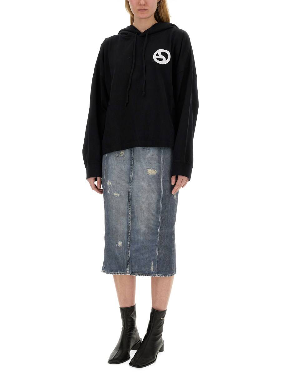 ACNE STUDIOS FELPA CON CAPPUCCIO Nuova