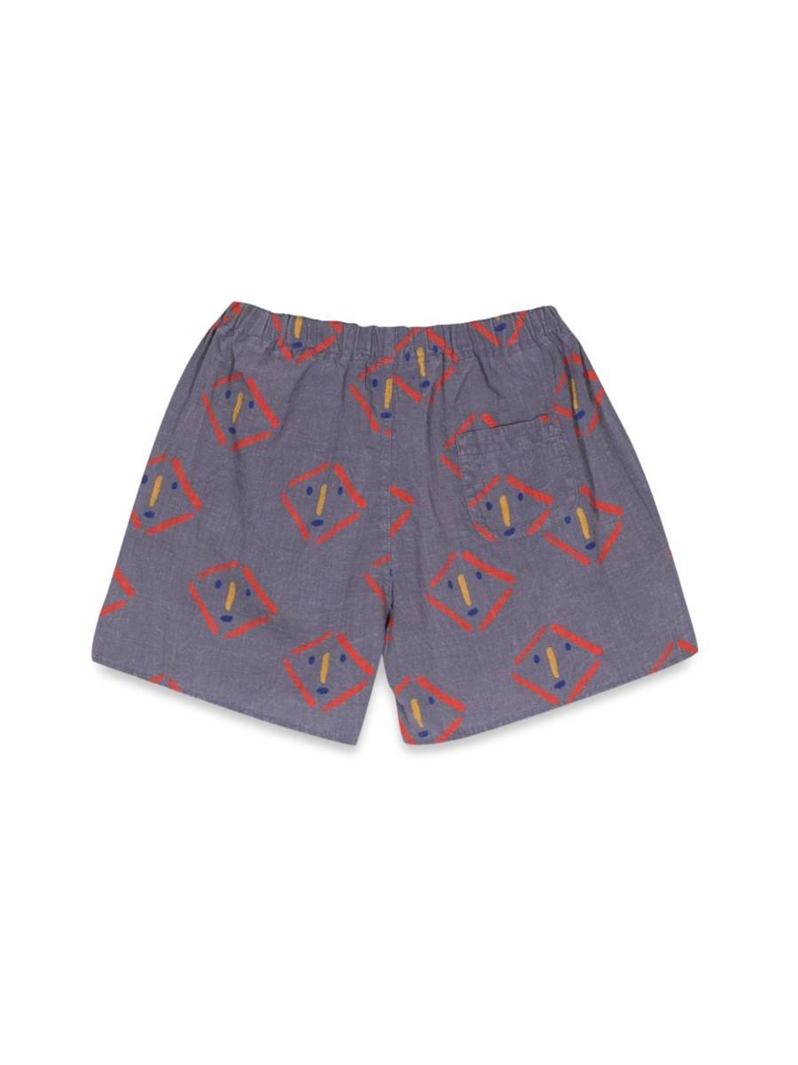 BOBO CHOSES masks all over woven shorts 2025