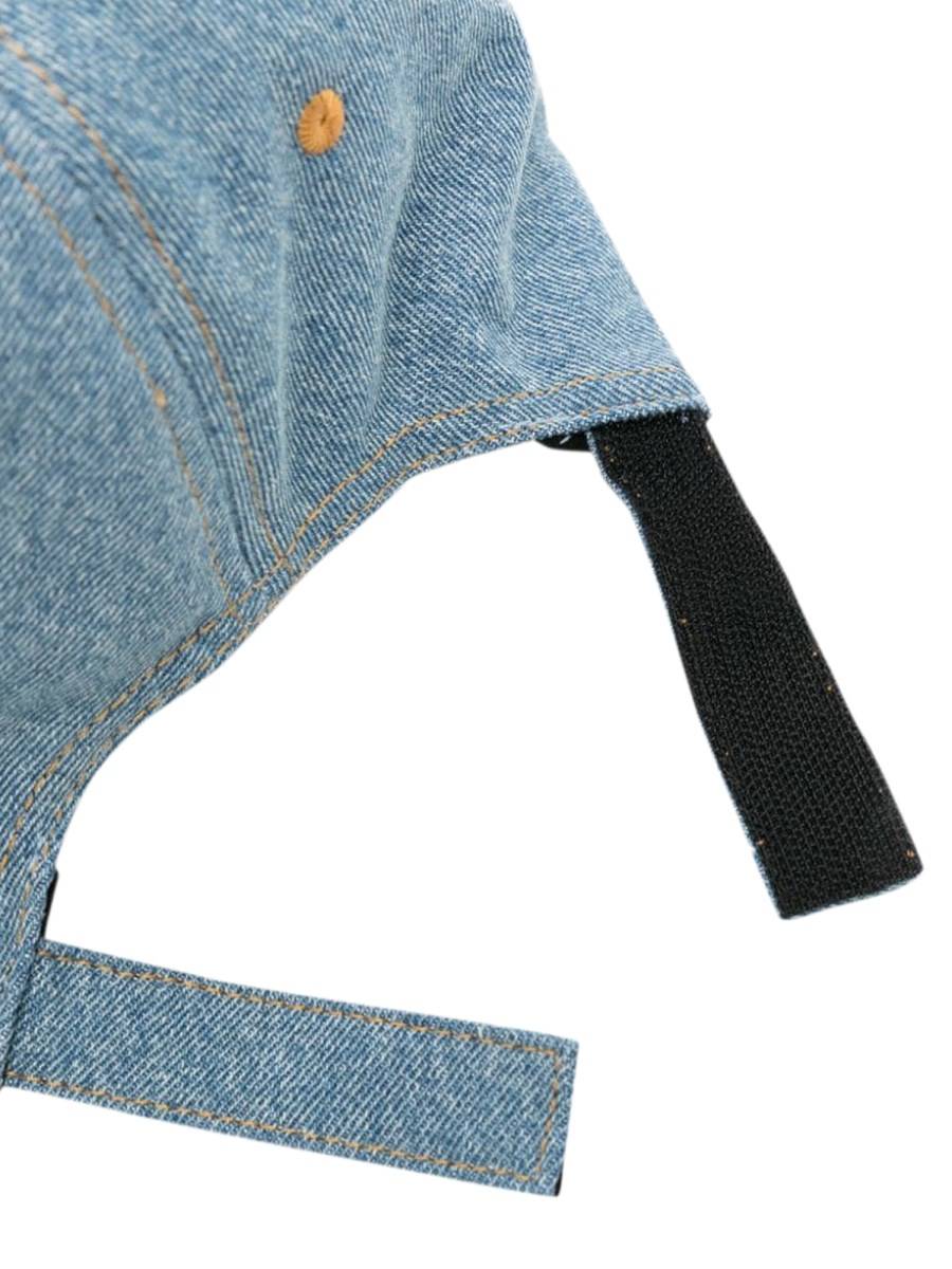 PALM ANGELS logo stone denim baseball cap Prezzo Ridotto
