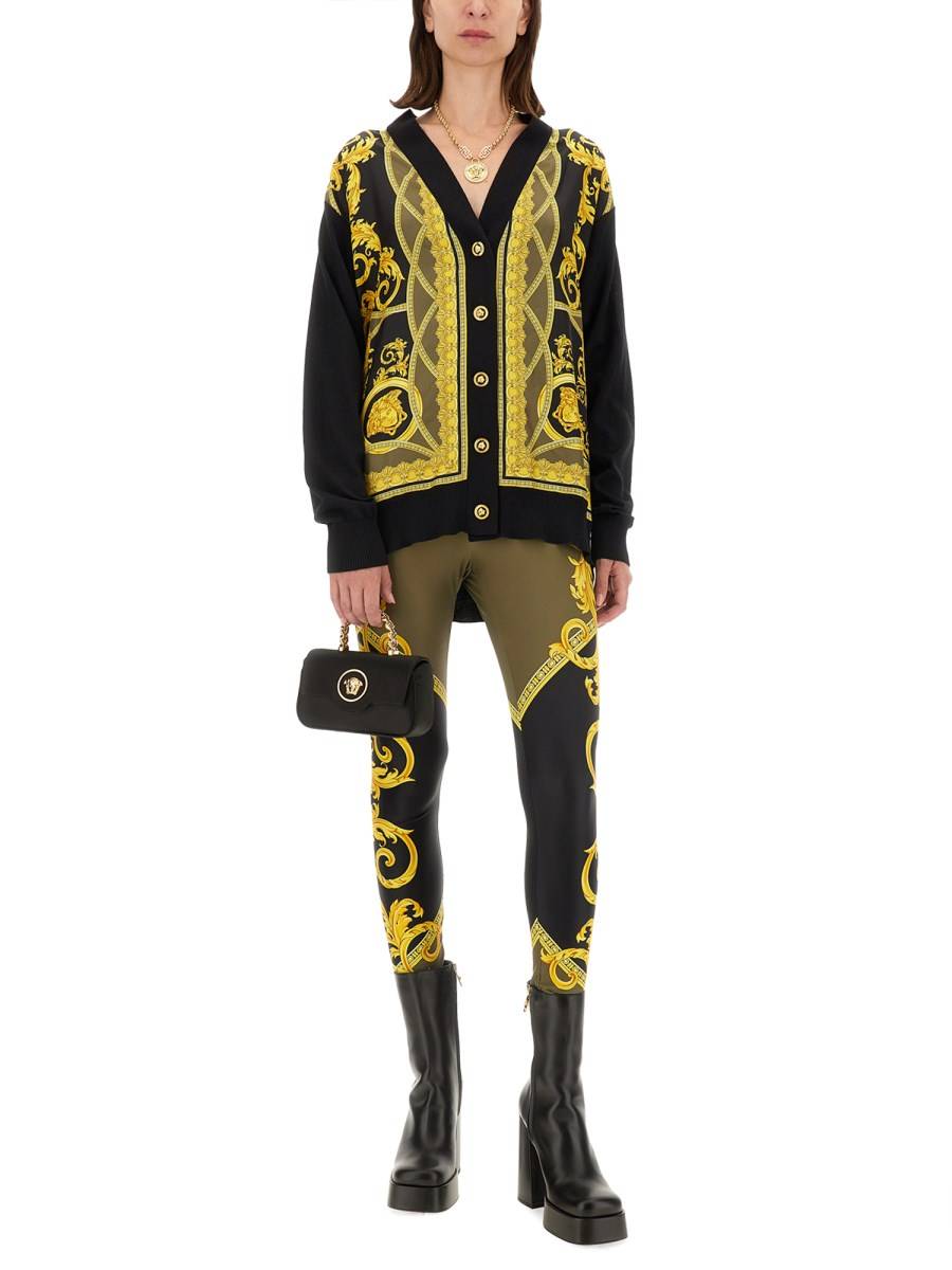 VERSACE MAGLIA IN TWILL DI SETA COUPE DES DIEUX Negozio
