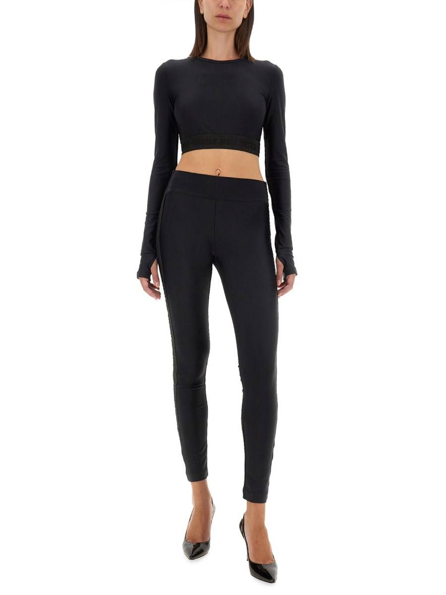 VERSACE JEANS COUTURE LEGGINGS CON LOGO Affare Del Giorno