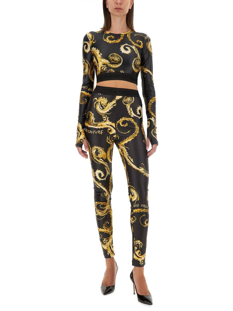 VERSACE JEANS COUTURE TOP CROPPED Fino al 65% di sconto