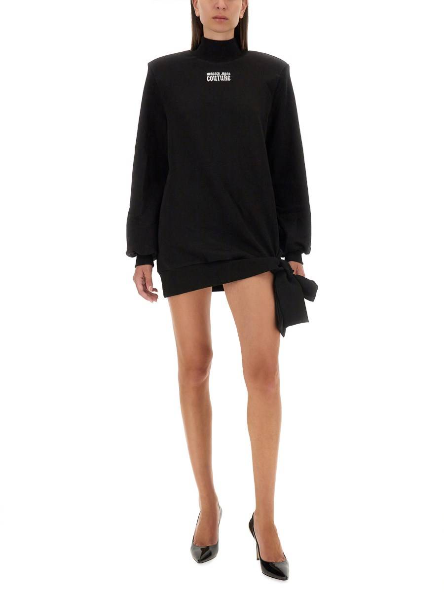 VERSACE JEANS COUTURE ABITO FELPA CON LOGO Online