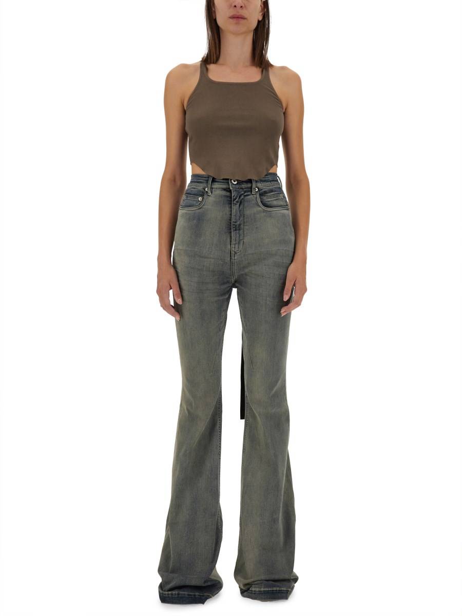 RICK OWENS DRKSHDW TANK TOP CROPPED In Vendita