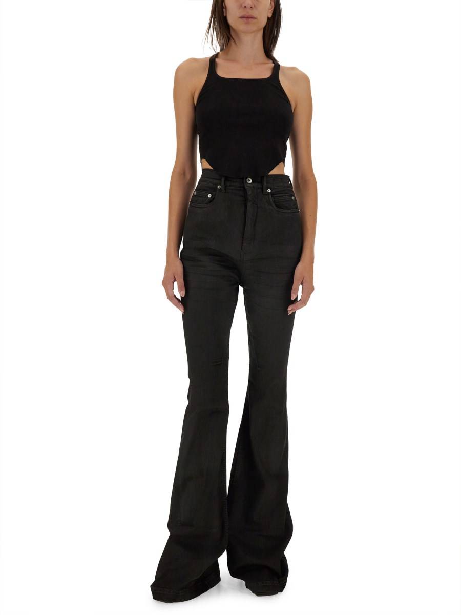RICK OWENS DRKSHDW TANK TOP CROPPED Saldi