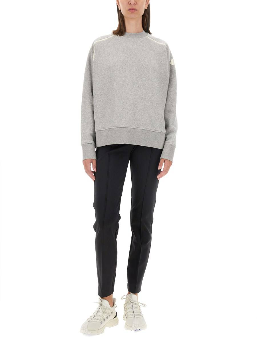 MONCLER FELPA IN COTONE CON LOGO Online