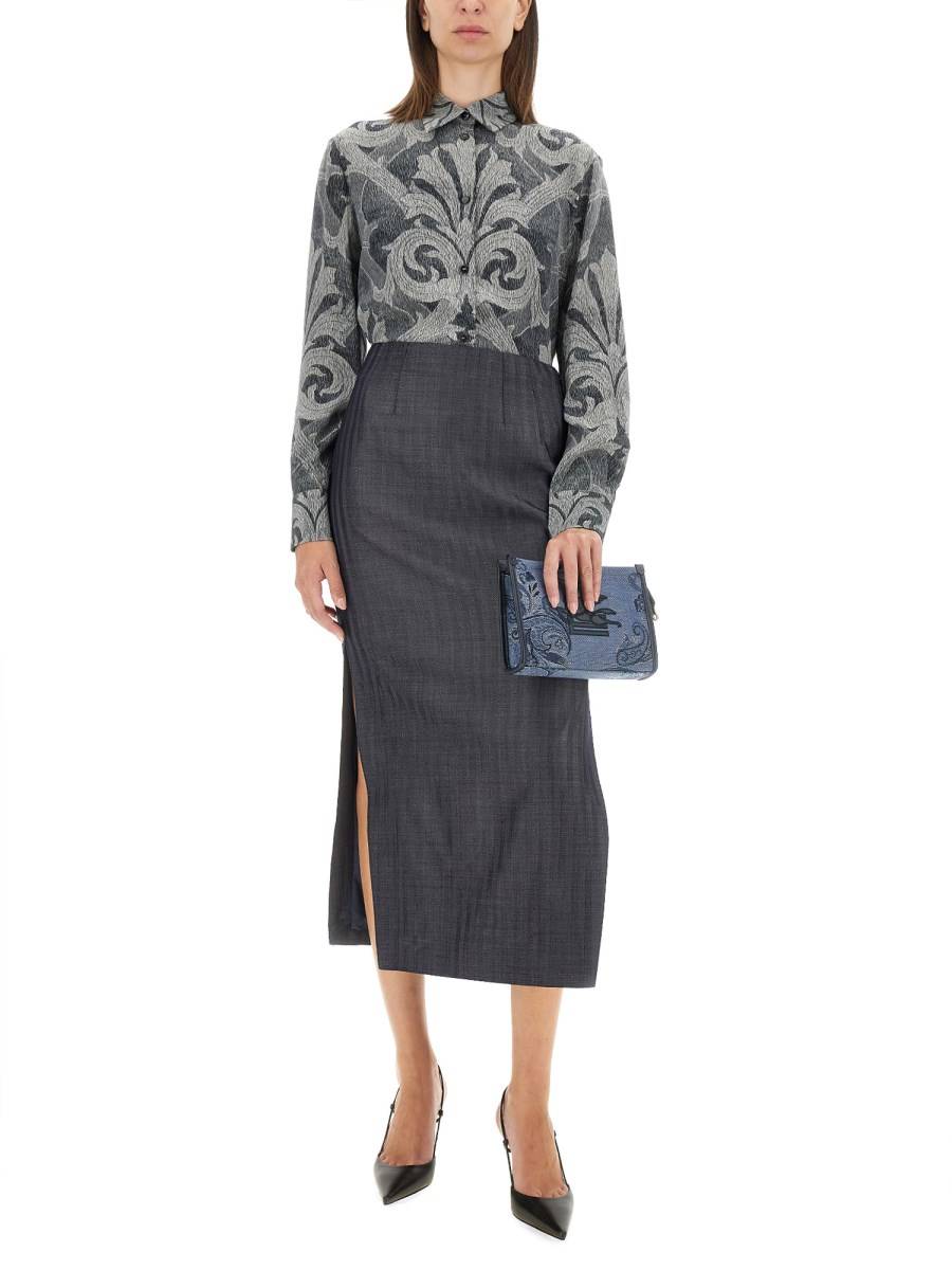 ETRO CAMICIA IN SETA CON STAMPA Negozi Online