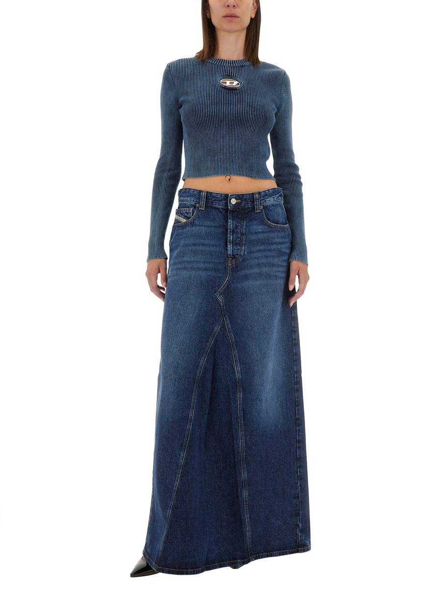 DIESEL GONNA "DE-PAGO" IN DENIM DI COTONE Sottocosto