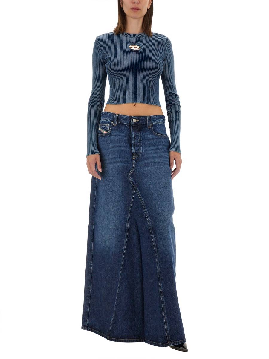 DIESEL TOP IN COTONE CON LOGO Presa