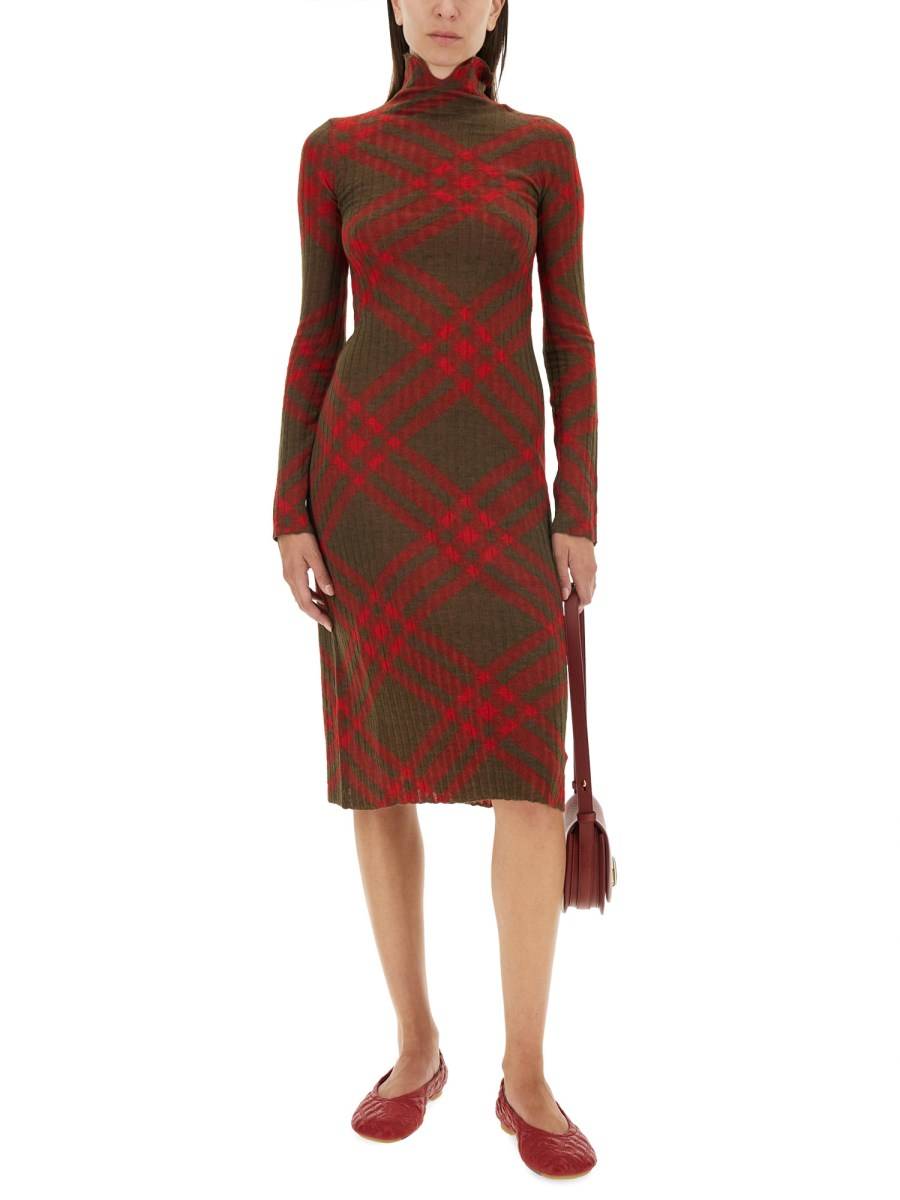 BURBERRY ABITO IN MISTO LANA CHECK Economico