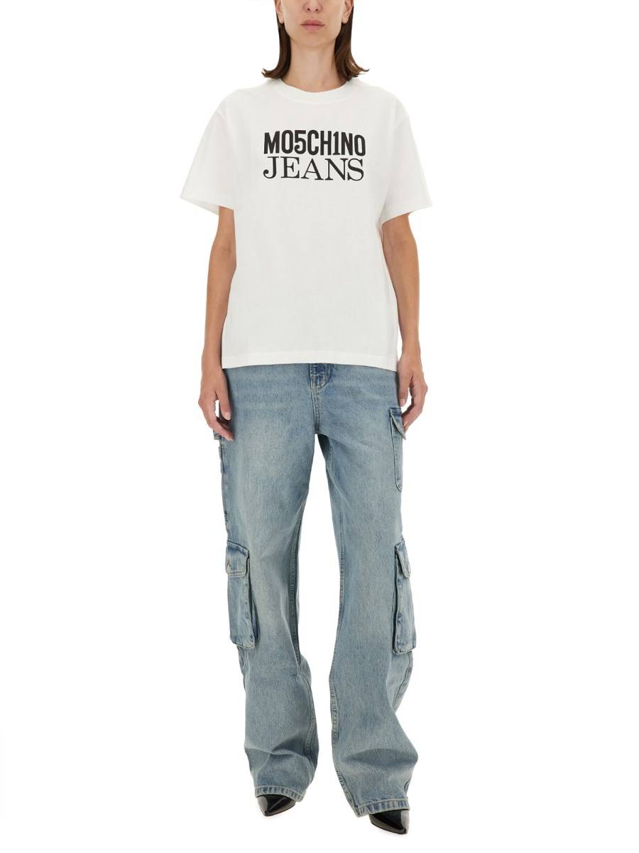 MOSCHINO JEANS T-SHIRT CON LOGO Spedizione Gratuita