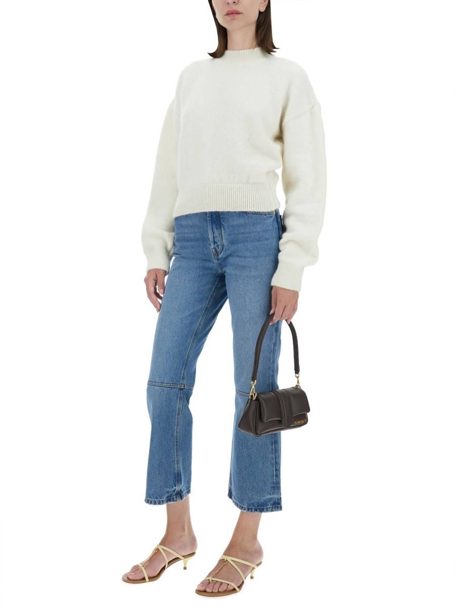 JACQUEMUS JEANS "LE DE-NÎMES COURT" IN DENIM Prezzo Ridotto