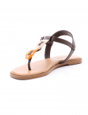 I NUOVO Sandalo basso donna infradito I NUOVO 981006 PRALINE Smaltimento dello stoccaggio