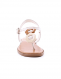 I NUOVO Sandalo basso donna infradito I NUOVO 981006 CREMA Nuovo